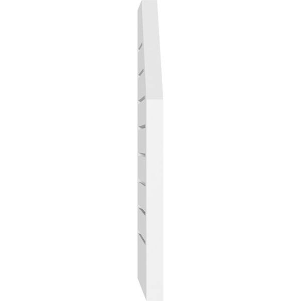 18x22W x 38x22H Octagonal Surface Mount PVC Gable Vent with Brickmoul E451