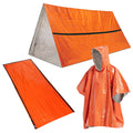Waterproof Thermal Poncho Raincoat with Sleeping Bag and Tent Shelter P885
