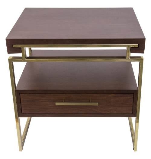 Rich Nut Brown Side Table D852828