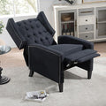 27" Wide Manual Wingback Recliner Chair with Nailhead Trim and Birch Legs, Gray L5018