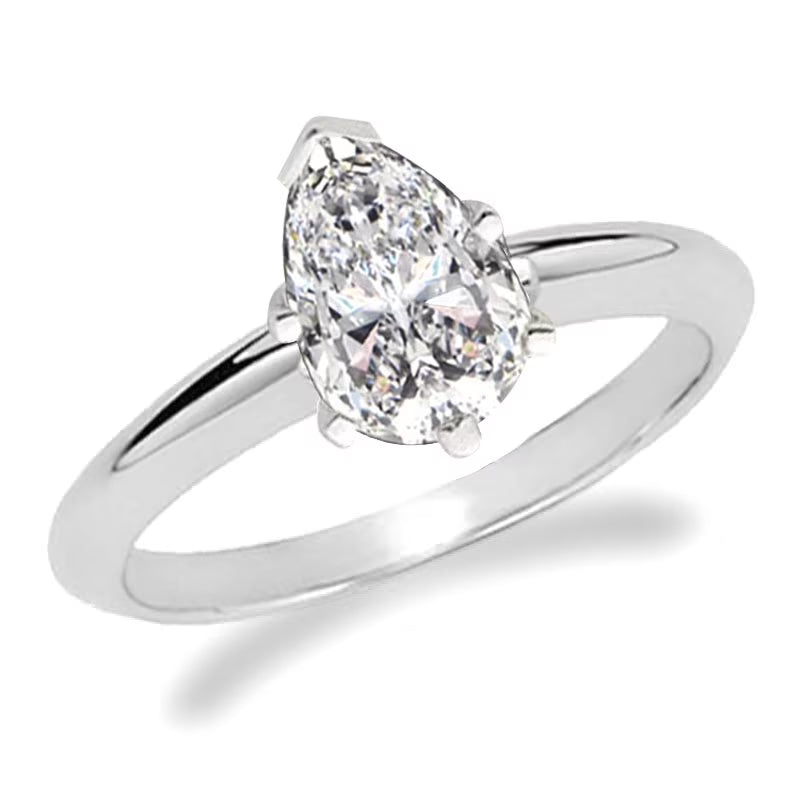 14K White Gold Solitaire Engagement Ring G770430