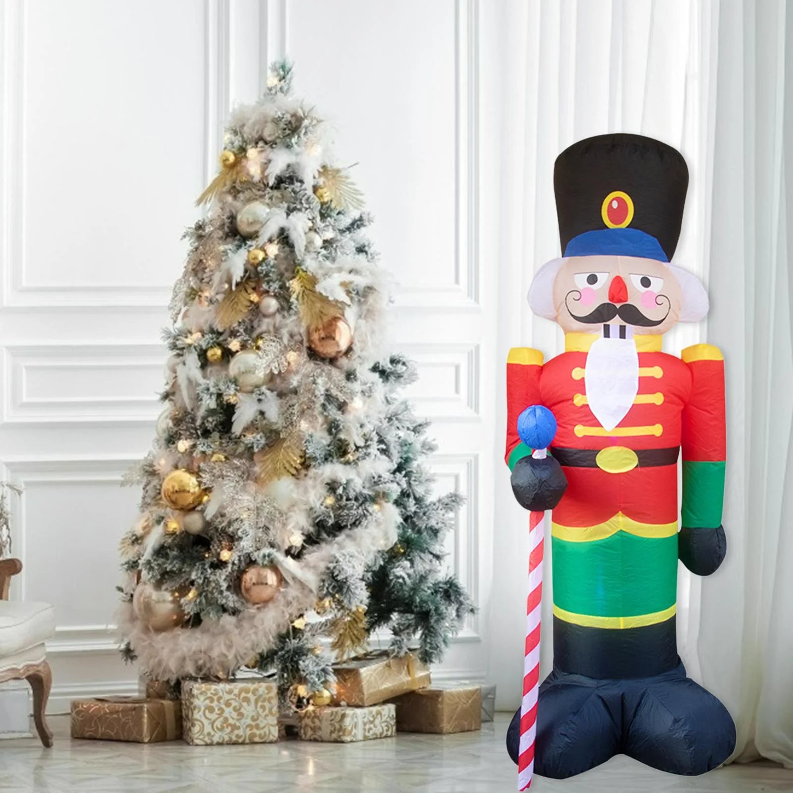 8 Foot Inflatable Nutcracker Christmas Decoration Z817
