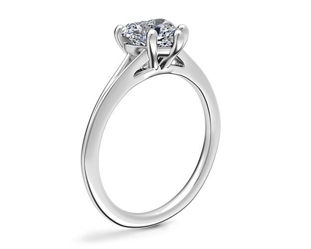 14K White Gold Solitaire Engagement Ring A337034