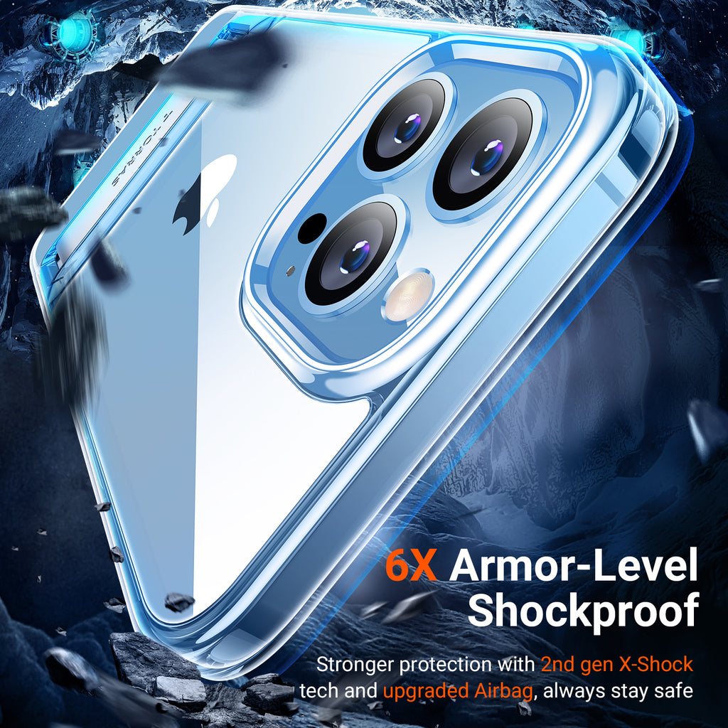 Clear 3-Way Stand Shockproof iPhone 13 Case A560