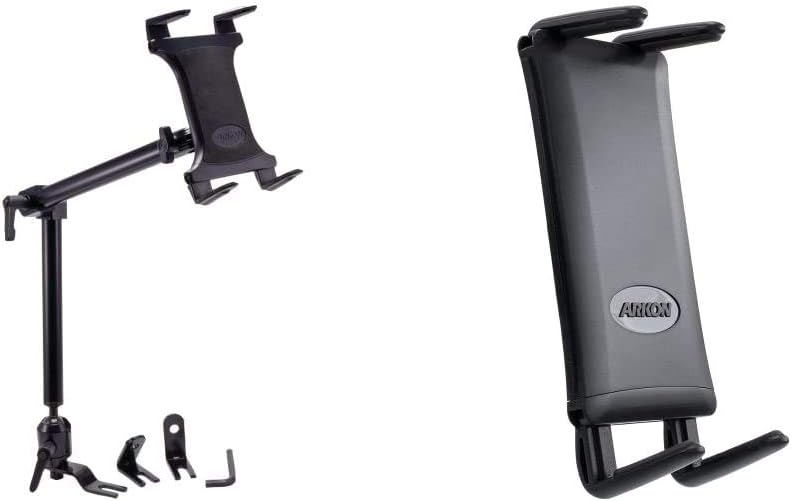 Heavy-Duty Car Seat Rail Tablet Mount with 22 inch Arm Black J51776