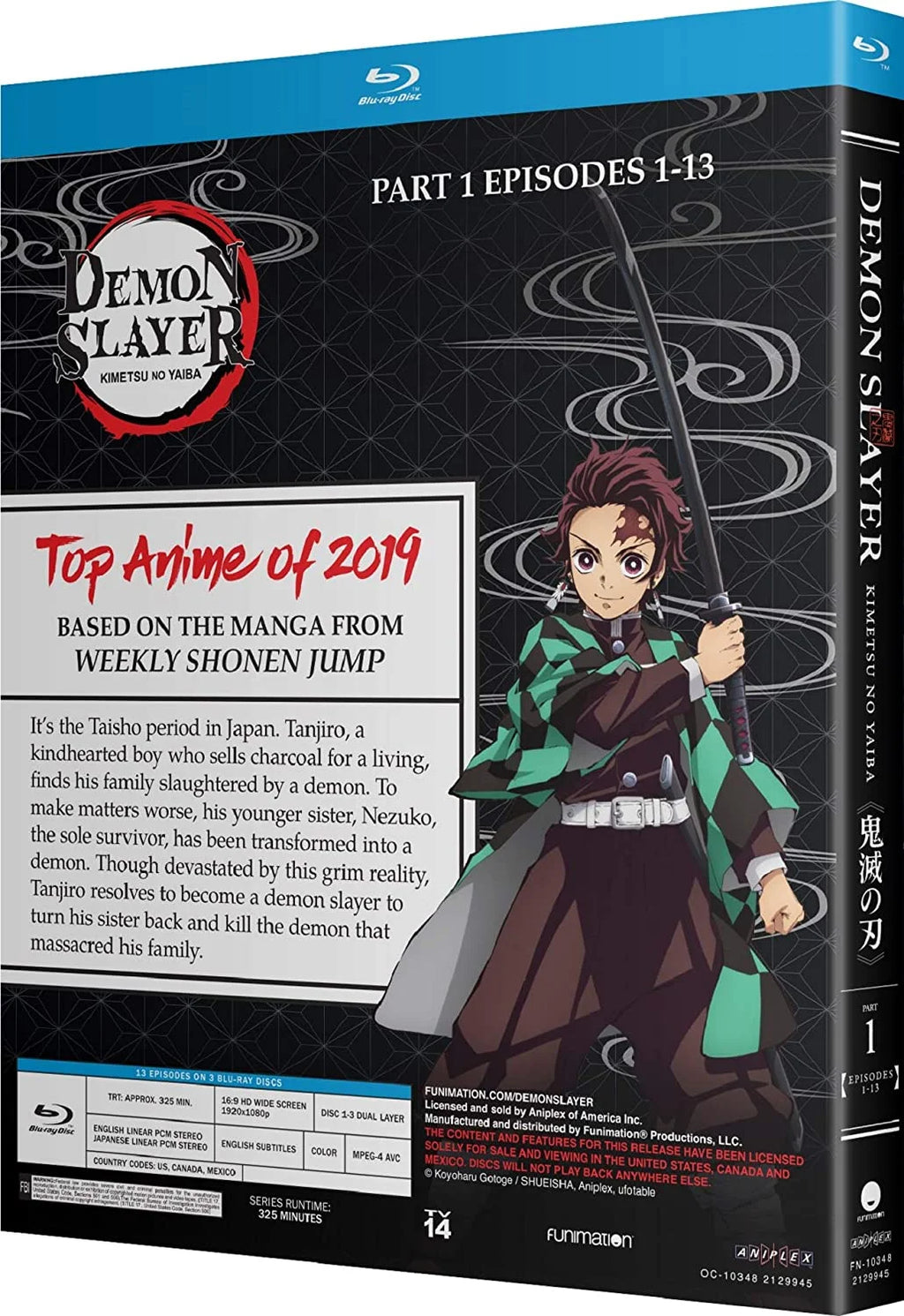 Demon Slayer: Kimetsu No Yaiba - Part 1 [Blu-ray] X443
