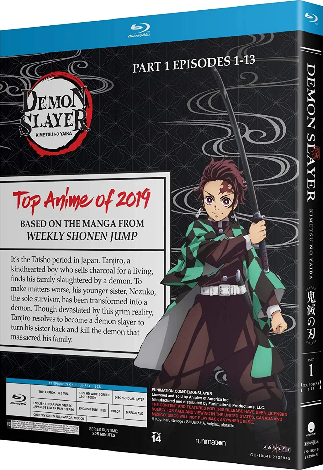 Demon Slayer: Kimetsu No Yaiba - Part 1 [Blu-ray] X443