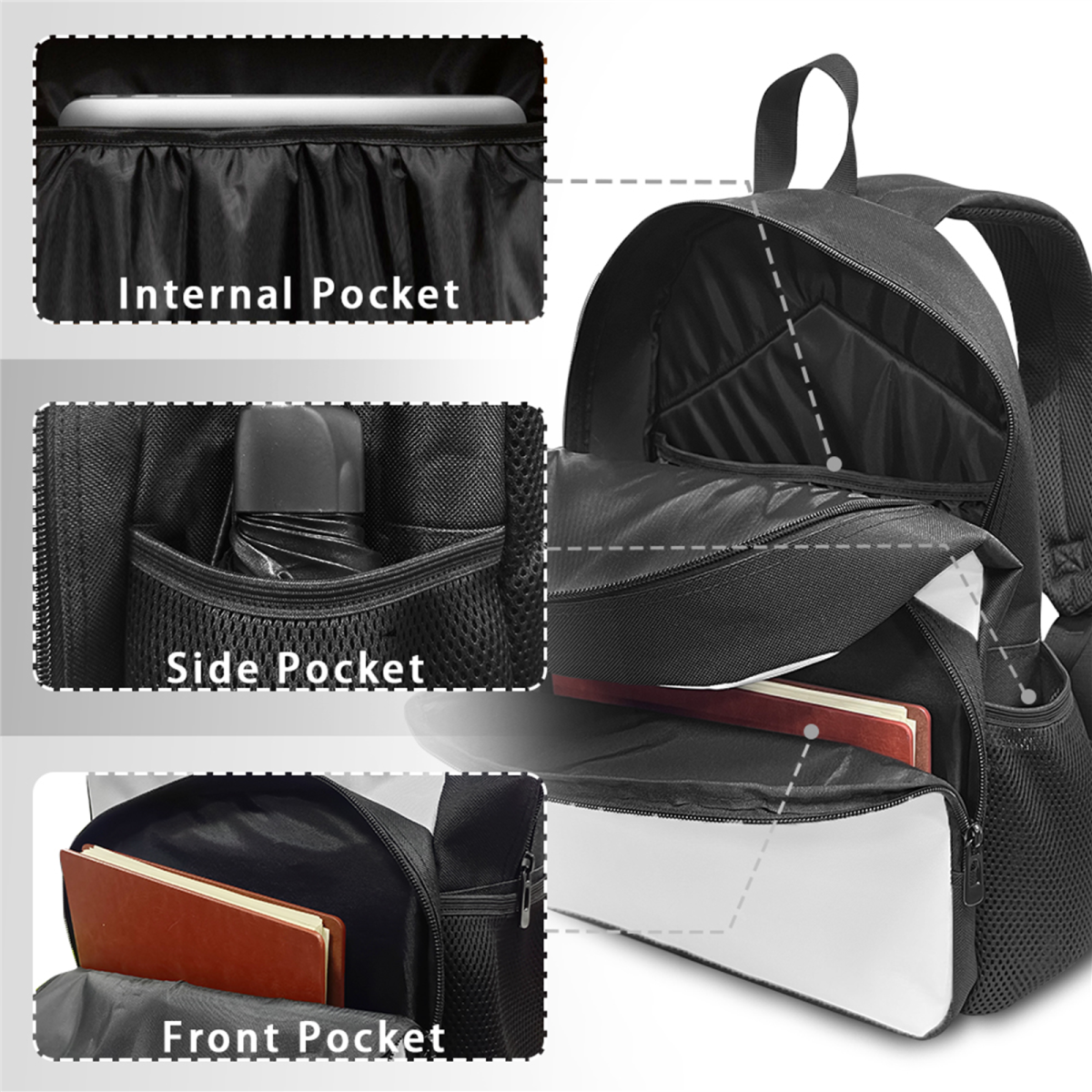 3 in 1 Backpack Set with Insulated Lunch Handbag K165