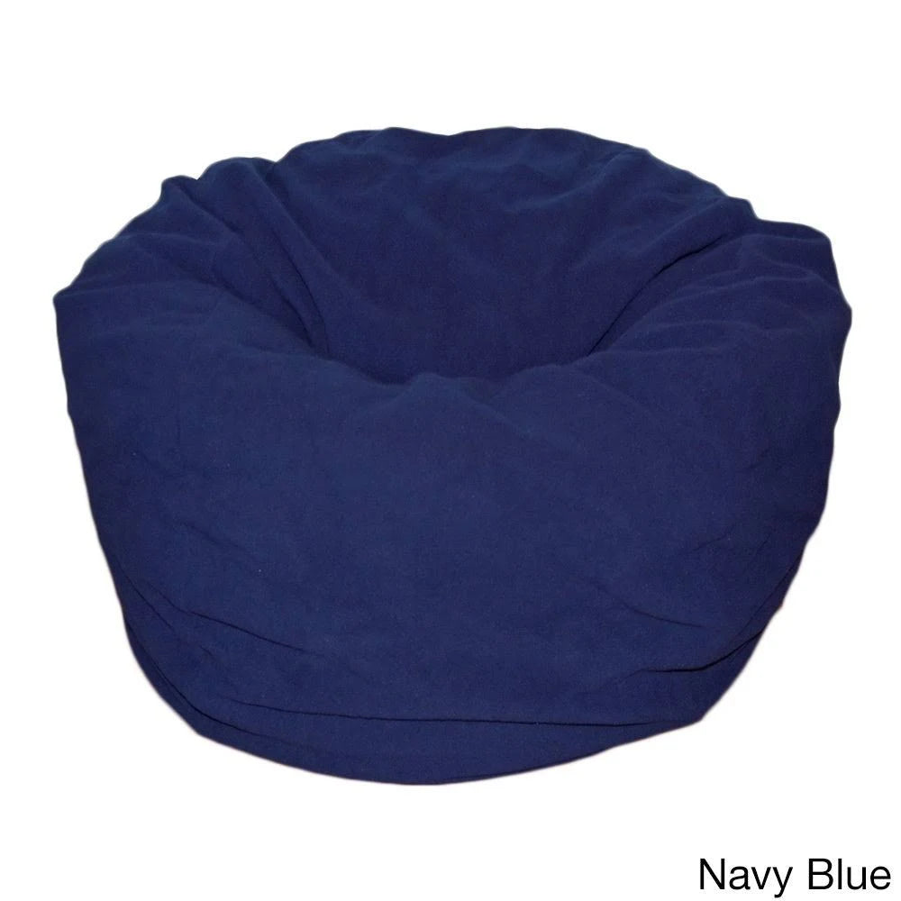 Dark Gray Anti-Pill Fleece Washable Large Bean Bag Chair O683697