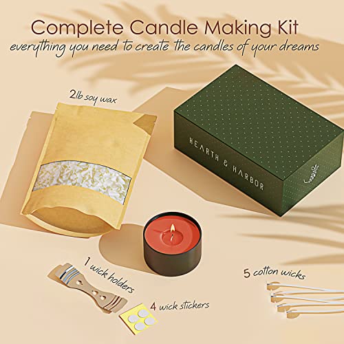 30 lb Natural Soy Wax Flakes with 100 Cotton Candle Wicks C1986