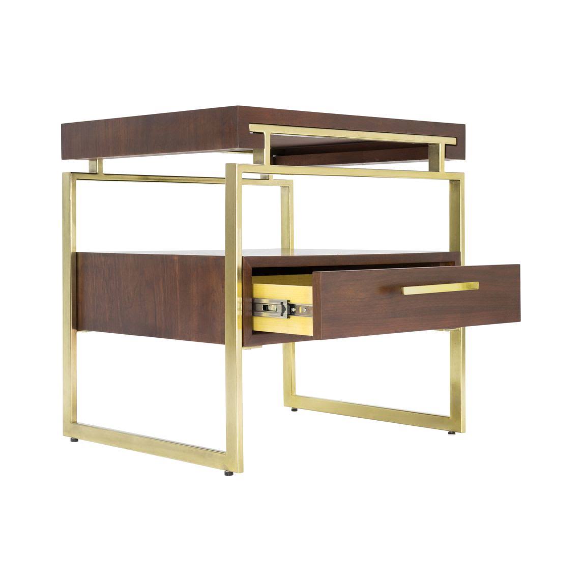 Rich Nut Brown Side Table D852828