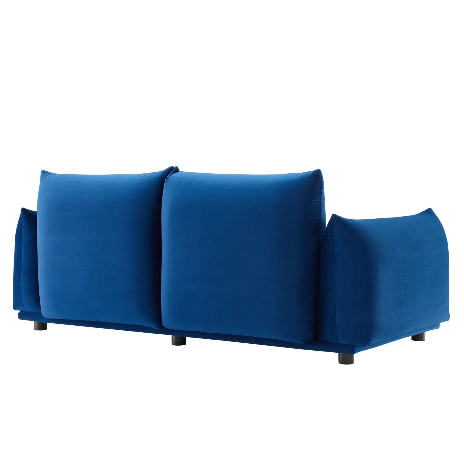 Navy Performance Velvet Loveseat Y9909