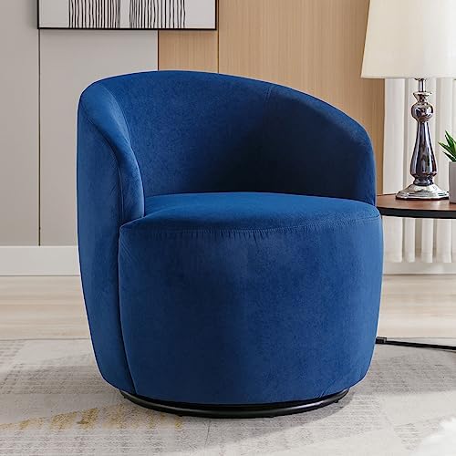 Chocolate Velvet Swivel Barrel Chair W2706