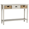 Vintage Grey Console Storage Table E86555