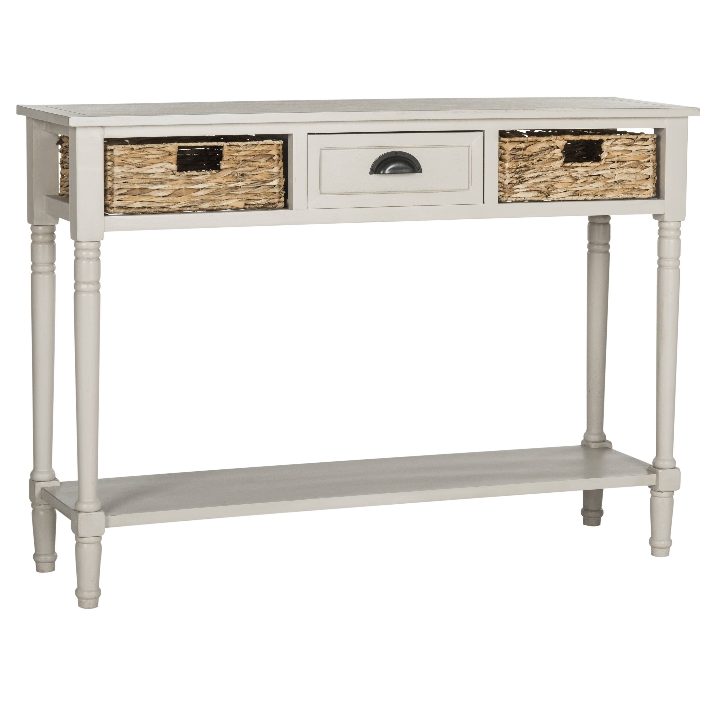Vintage Grey Console Storage Table E86555
