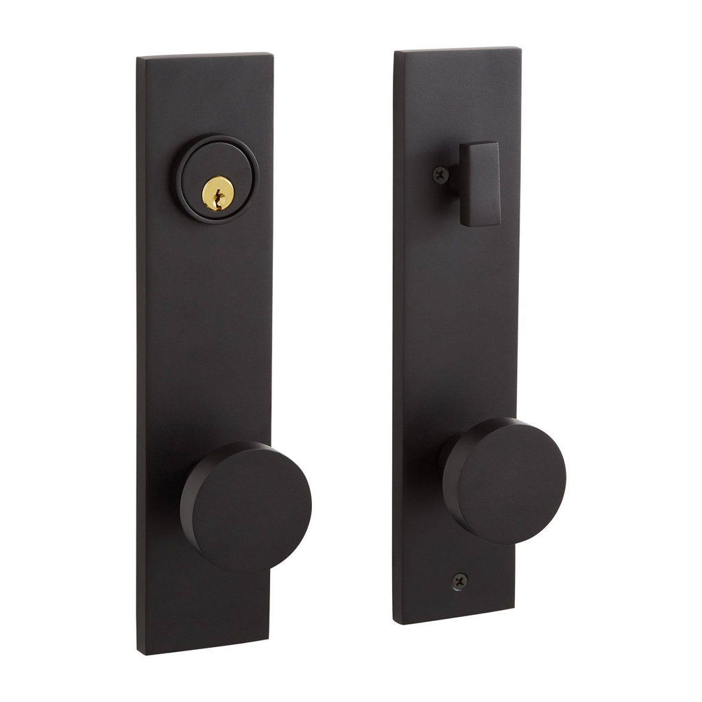Solid Brass Entrance Door Set with Round Knob X913484