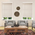 White 48-in. Faux Wood Cordless Blinds L445052