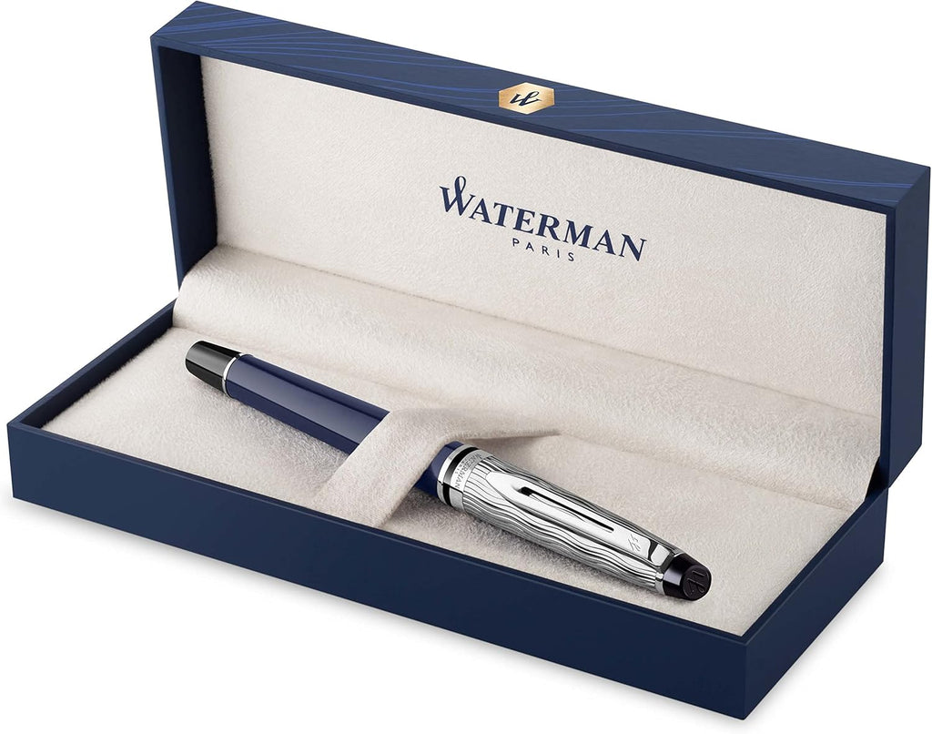 Rollerball Pen, Gloss Black with 23k Gold Trim, Fine Point, Pack of 2 L34273