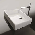Ceramic Rectangular Vessel Bathroom Sink X6258