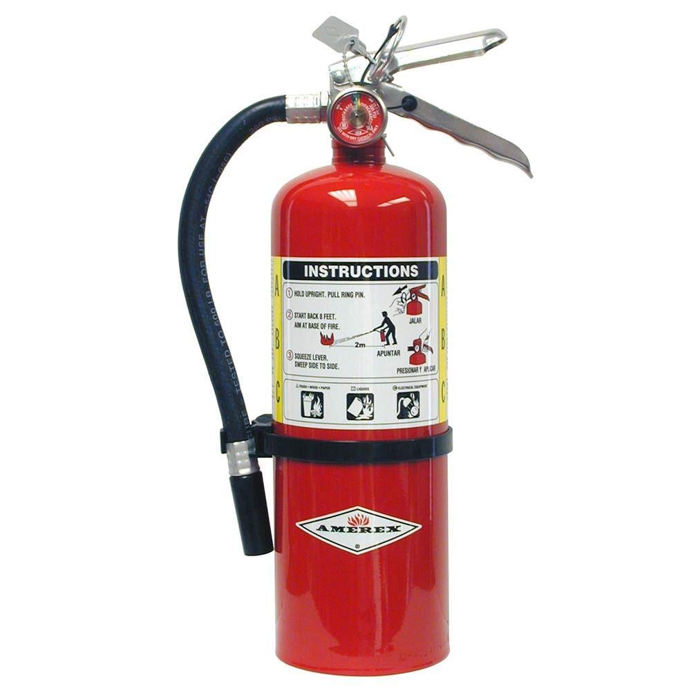 5lb ABC Dry Chemical Fire Extinguisher with Wall Bracket Pack of 2 H25015