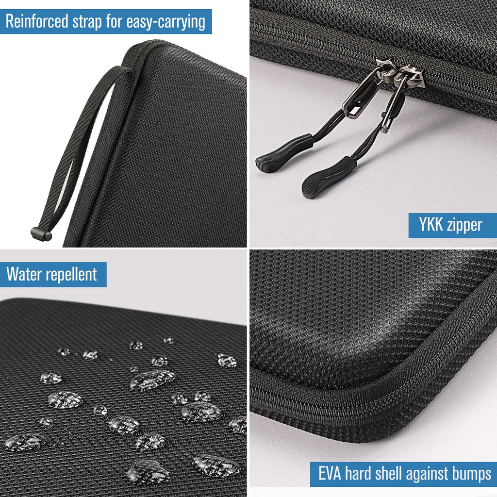 Black 11-inch Tablet Carrying Sleeve with Accessory Pocket K709097