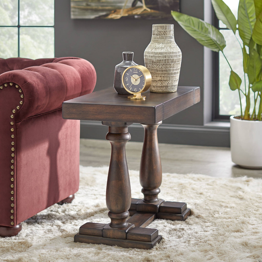 Rustic Brown End Table J56371