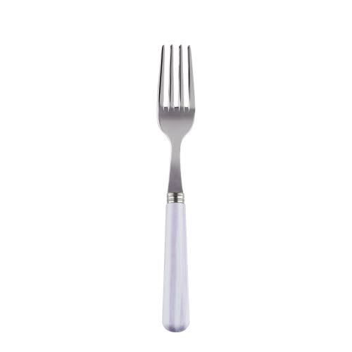 White Stripe Lilac Cake Fork Set of 4 X80012