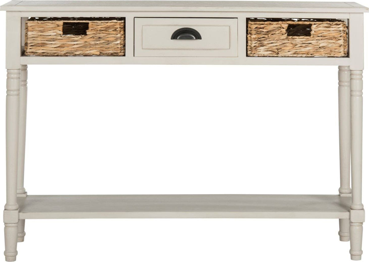 Vintage Grey Console Storage Table E86555
