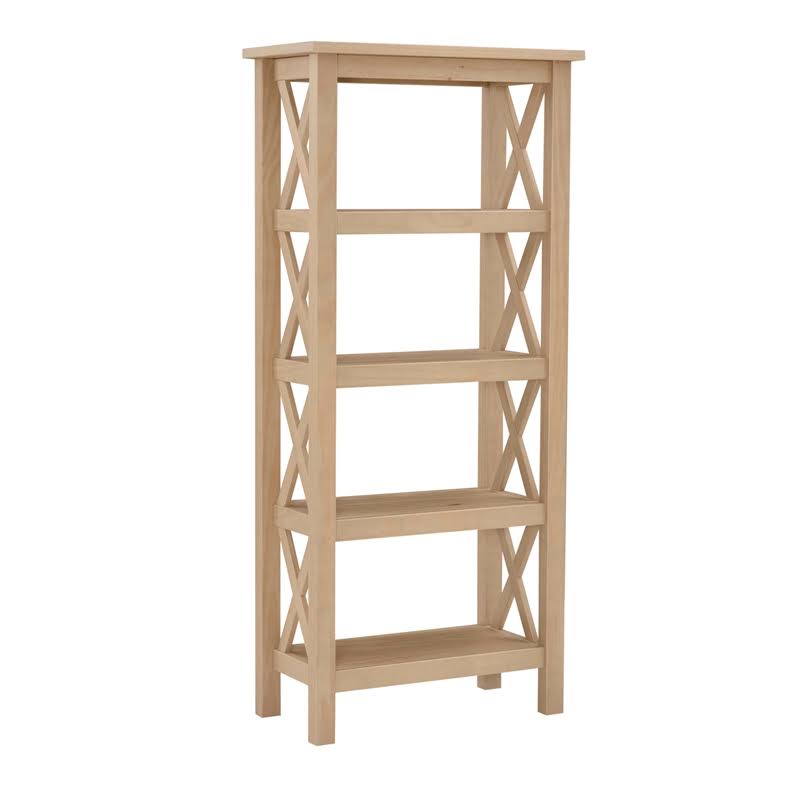 Driftwood Brown Pine Wood Bookcase V41678