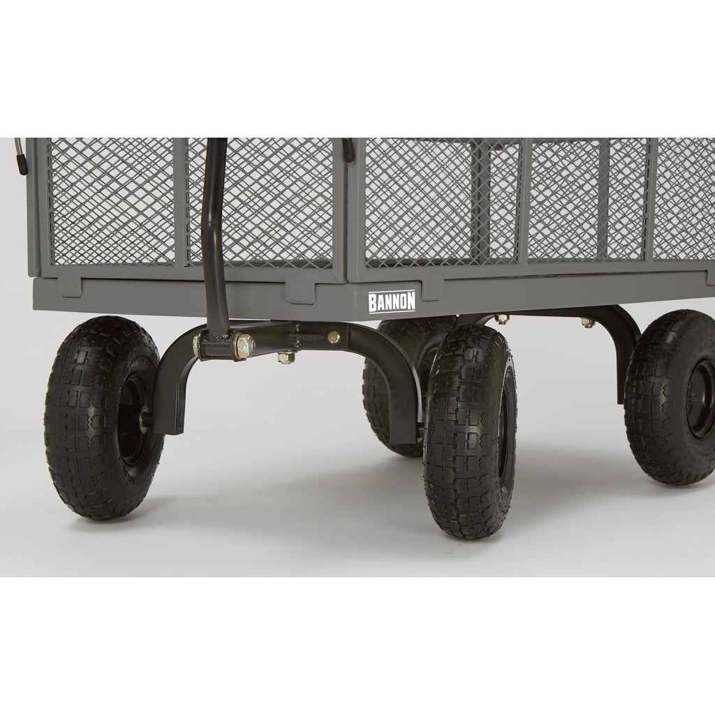 Industrial-Grade Steel Wagon, 800 lbs Capacity, 10 inch Tires L7273
