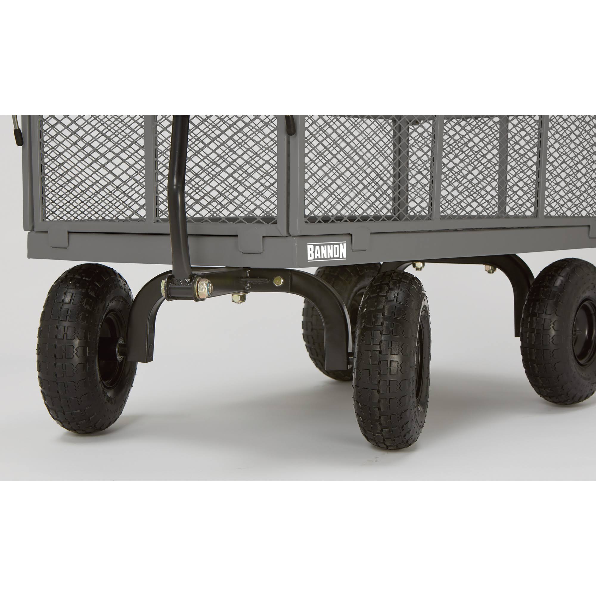 Industrial-Grade Steel Wagon, 800 lbs Capacity, 10 inch Tires L7273