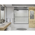 Matte Black Frameless Tub Door I8502
