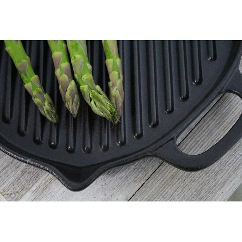 Black Oval Cast Iron Grill Pan W337