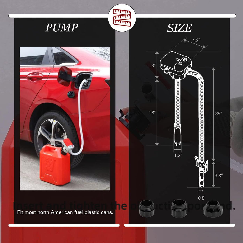 Automatic Fuel Transfer Pump, Portable Liquid Pump, 2.5 Gal/Minute, Pack of 2 C34885