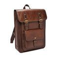 Cognac Leather Rucksack Q203