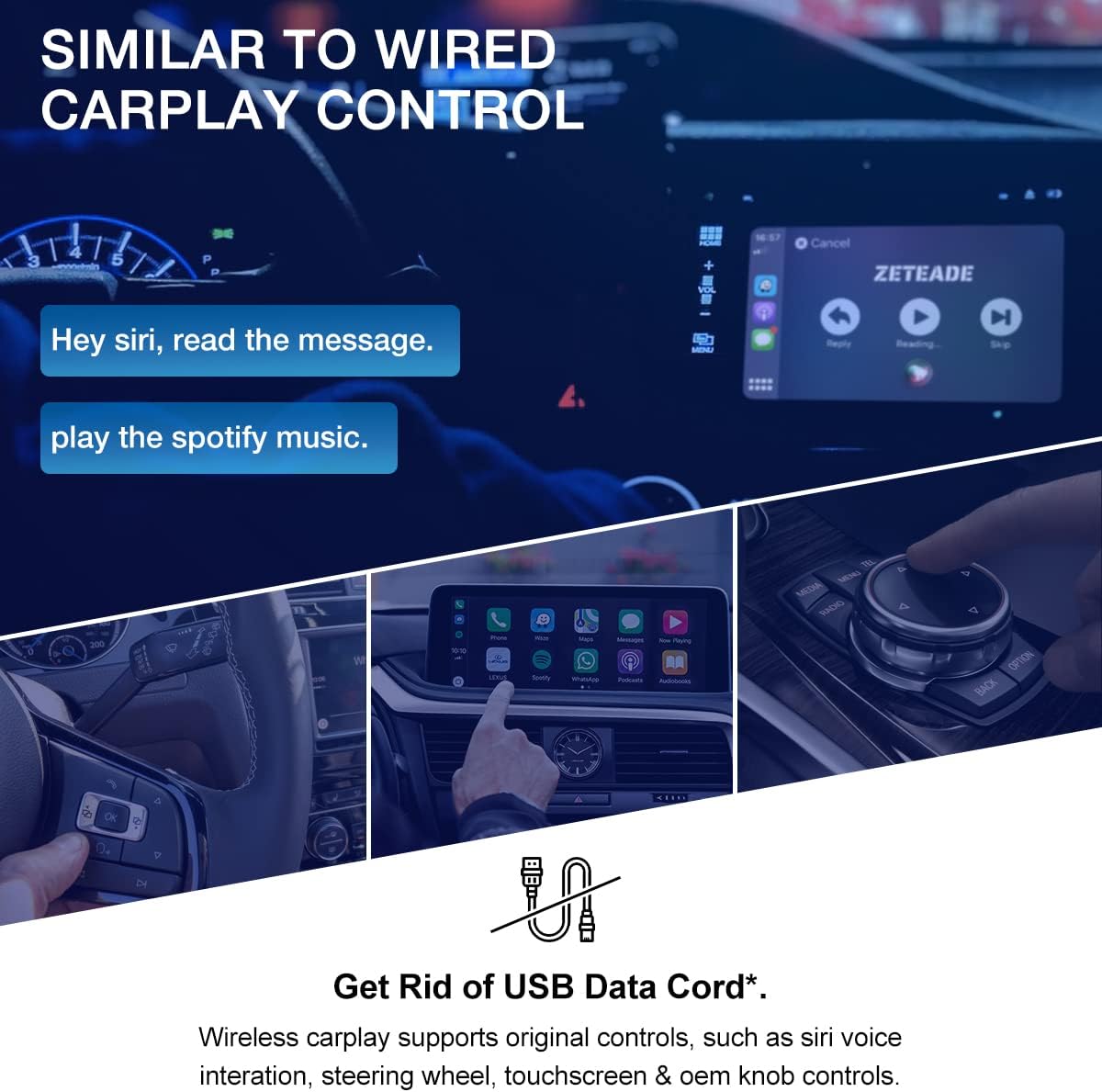 Wireless CarPlay Adapter Dongle for iPhone U5857