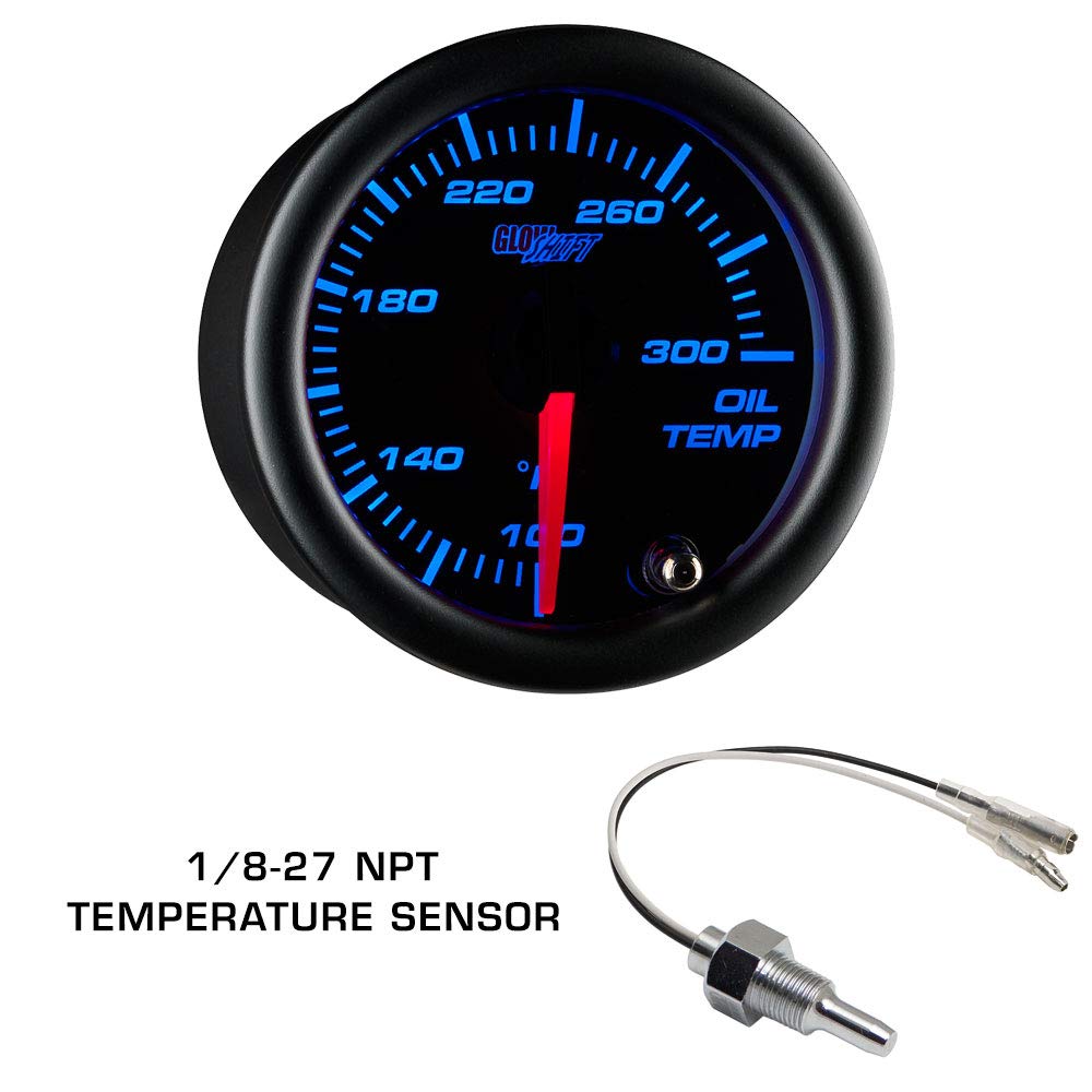 Tinted 7 Color 30 PSI Boost/Vacuum 100 PSI Oil Pressure Oil Temperature Gauges Fiberglass Triple Dashboard Pod F390