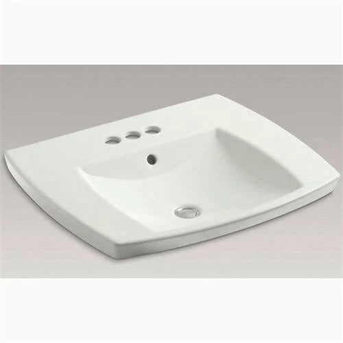 Drop-In Bathroom Sink with 4 In. Centerset Faucet Holes, Dune F1343