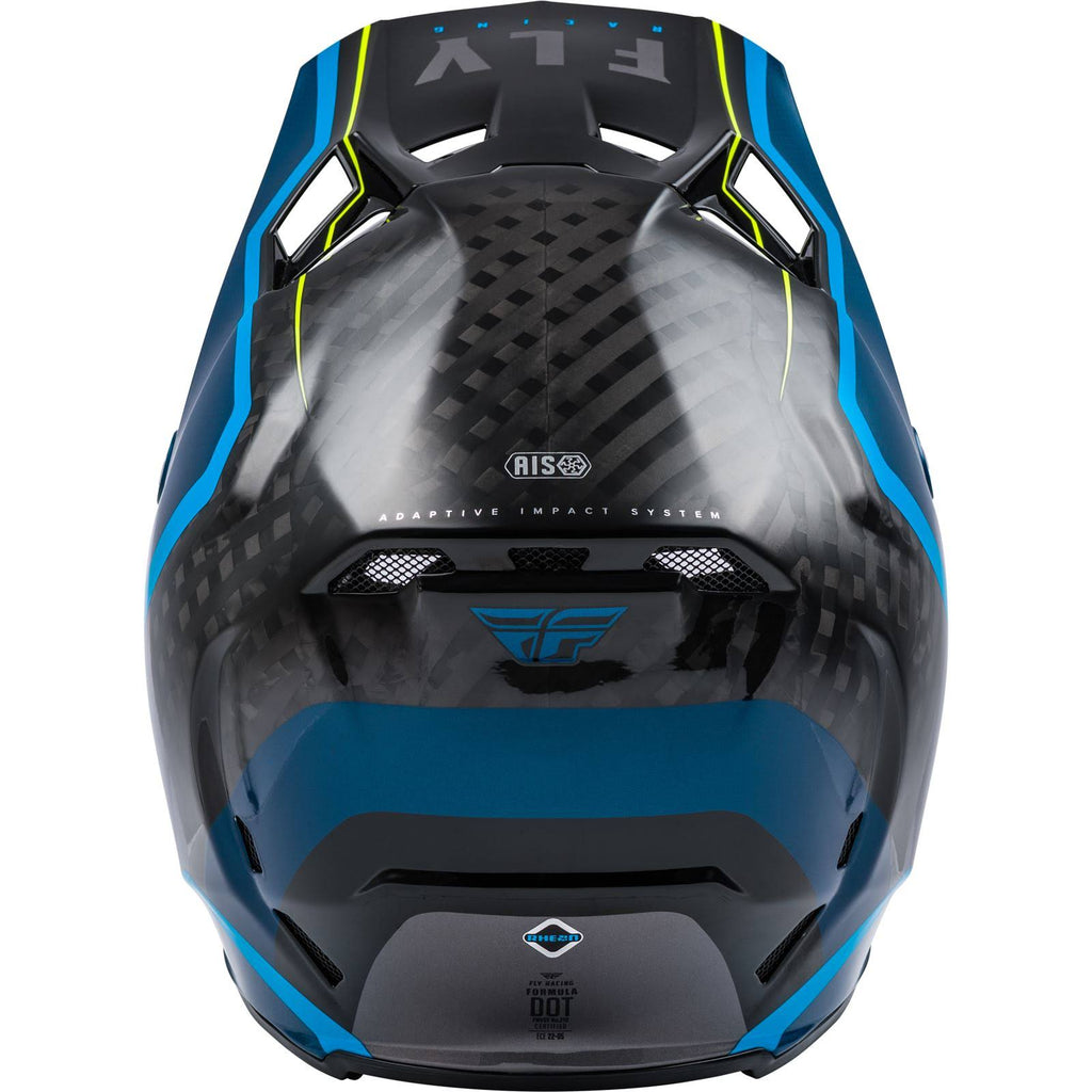 Black/Blue/Hi-Vis Carbon Helmet A8426