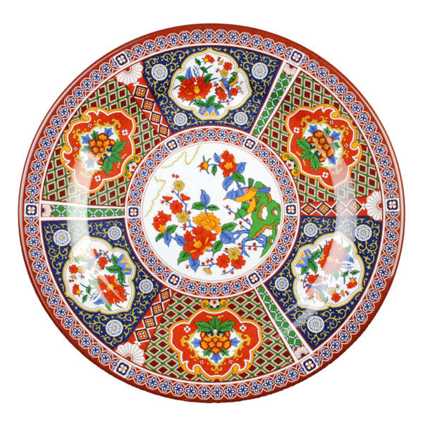 14 1/8x22 Round Melamine Plate - 12/Pack V8685