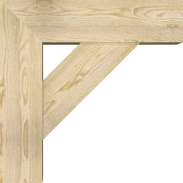 8x22W x 26x22D x 26x22H Traditional Block Bracket with Offset Brace, Douglas Fir L39262
