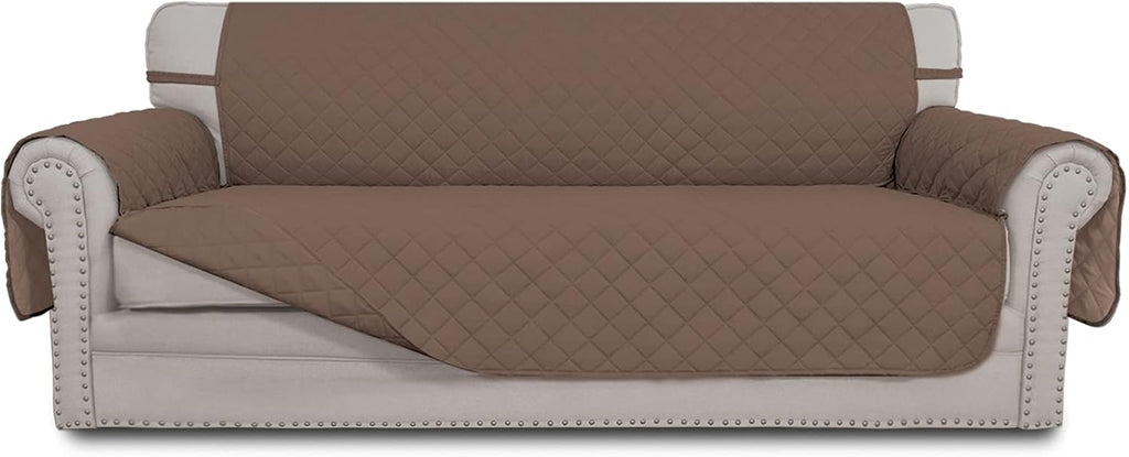 Sofa Slipcover Reversible Water Resistant Couch Cover with Elastic Straps Q591863