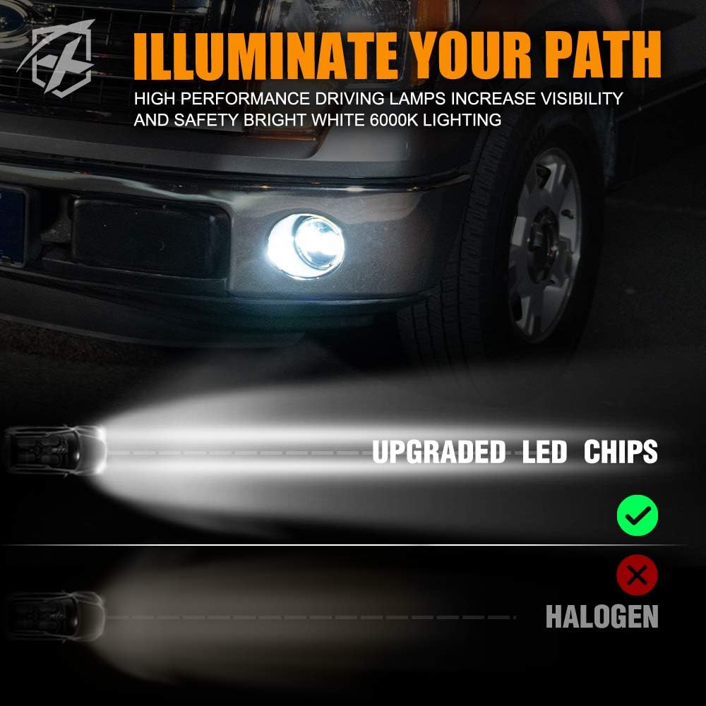 White LED Fog Lights 30W Bumper Driving Fog Light Pack of 2 Y8177