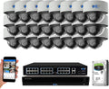 32 Channel 4K NVR Security Camera System with 24 Dome Cameras F476590