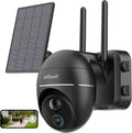 Solar Powered 360° PTZ Wireless Outdoor Security Camera, 15000mAh 1080P, IP65 G88326