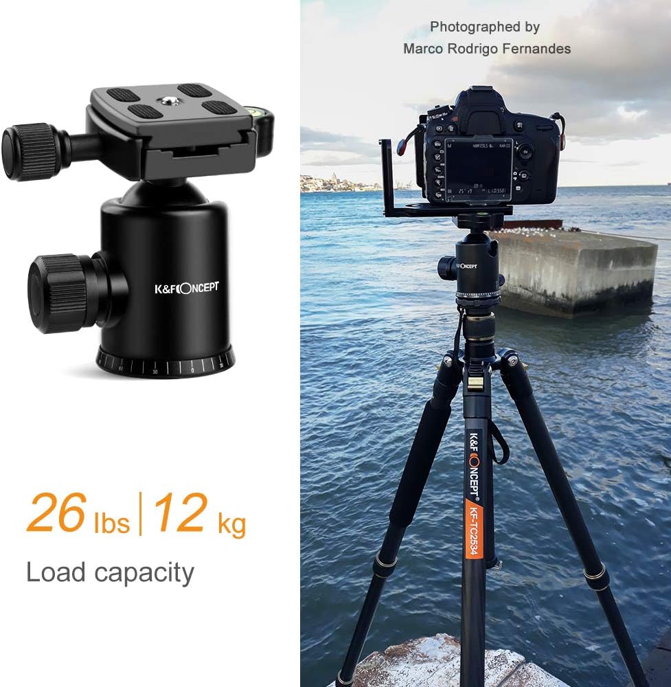 66 inch Carbon Fiber Camera Tripod with Monopod I272