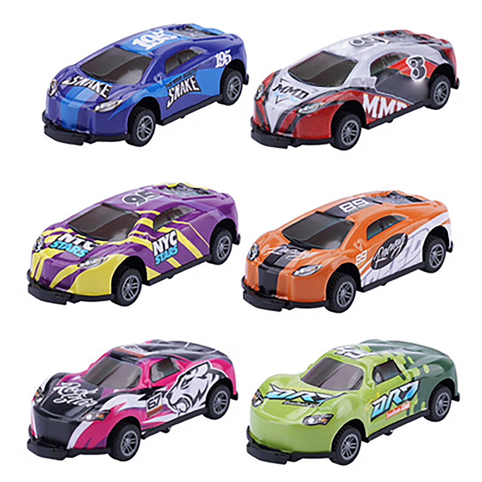 8 Pcs Alloy Pull Back Stunt Car M2446