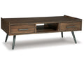 2 Drawer Brown Coffee Table S570546