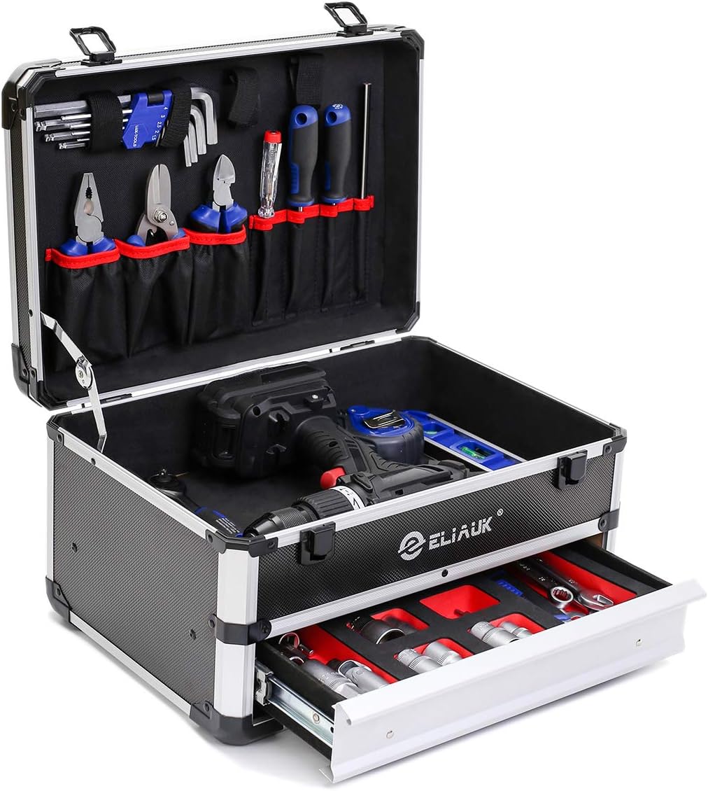 Portable Aluminum Tool box with Drawer N177229