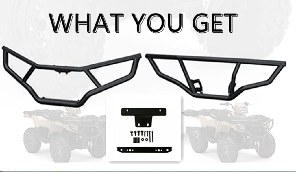 ATV Front and Rear Brush Bumper Protector, 2pcs J667